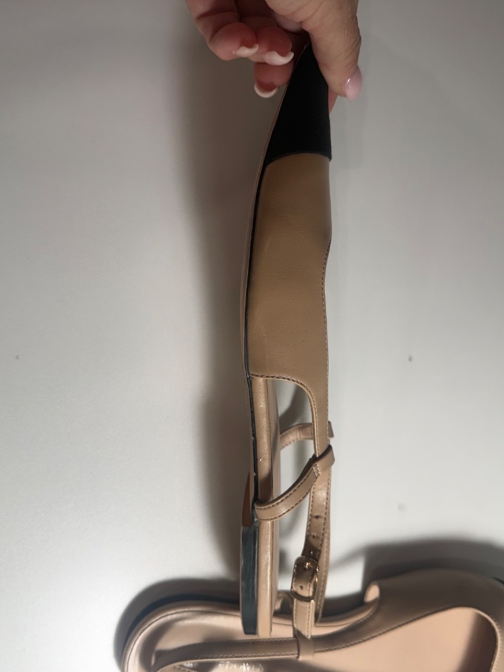 Saks fifth Avenue Leather Colorblock Pattern Slingback Flats - Picture 6 of 10